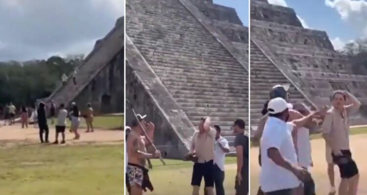 Agreden a turista polaco tras subir escaleras de Chichén Itzá en México