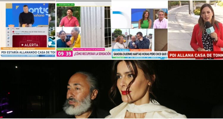 Canal 13 y TVN no cubren en pantalla el allanmiento de Tonka Tomicic