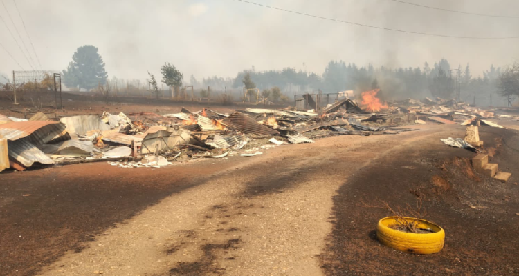 Adulto mayor murió por incendio forestal en Galvarino aumentan a 5 los fallecidos en La Araucanía