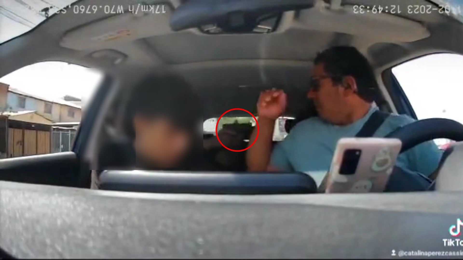 Ambulancia frustra robo a conductor de app en San Bernardo