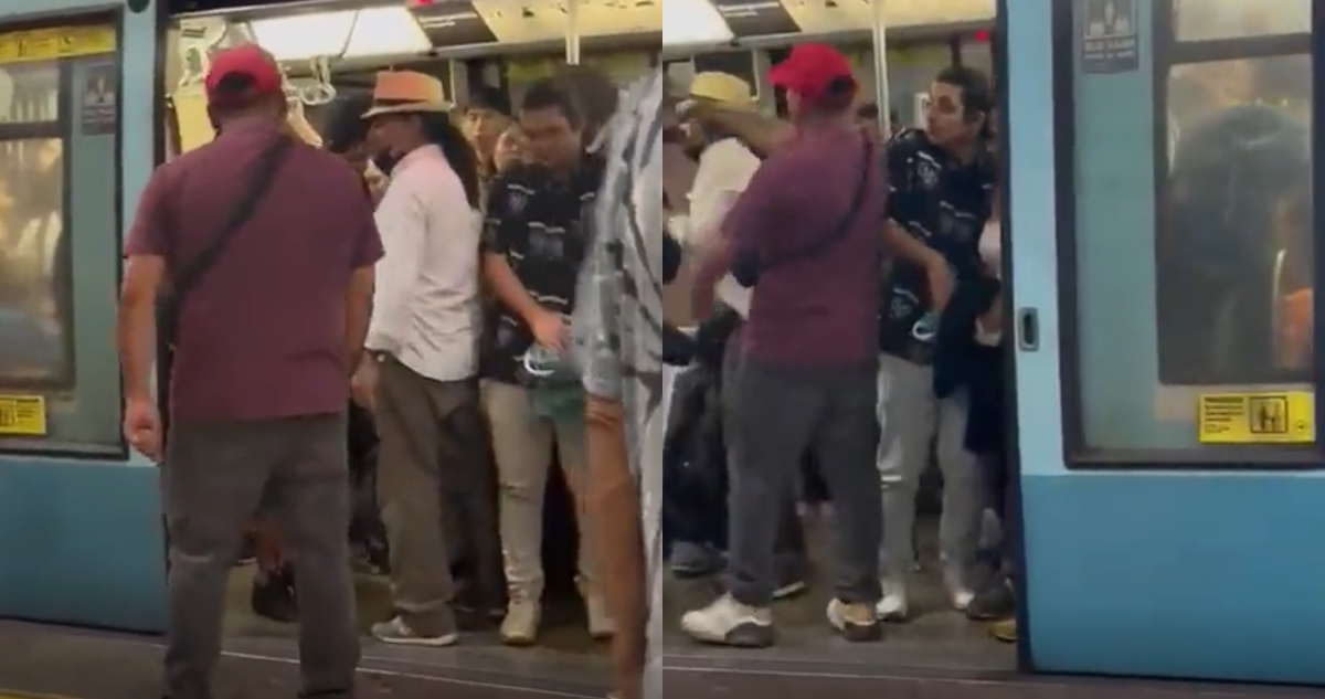 Pánico en el Metro: graban a hombre amenazando a pasajeros con un arma de fuego