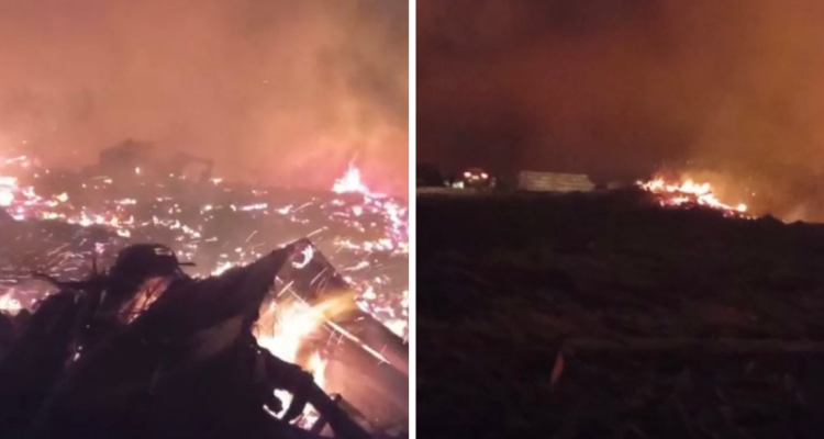 Ataque incendiario en Teodoro Schmidt