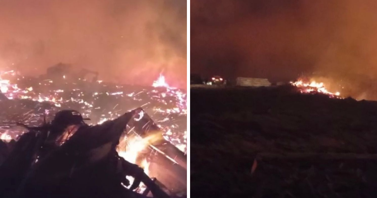 Ataque incendiario en Teodoro Schmidt