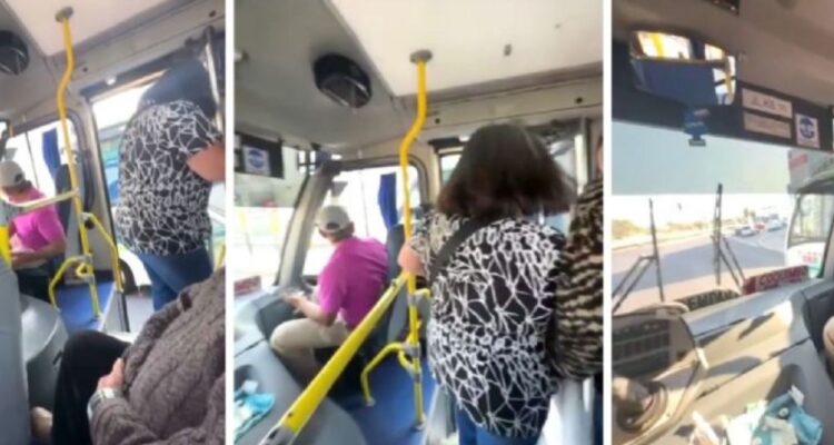 Día de furia en Coquimbo: auxiliar de bus quiebra los vidrios de una micro tras acalorada discusión