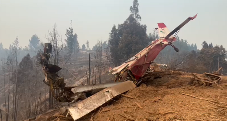 Avión capota en Hualqui