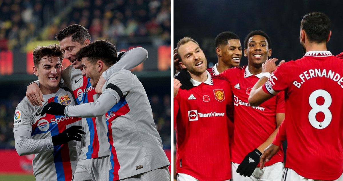 Barcelona y Manchester United juegan un partidazo en la Europa League.