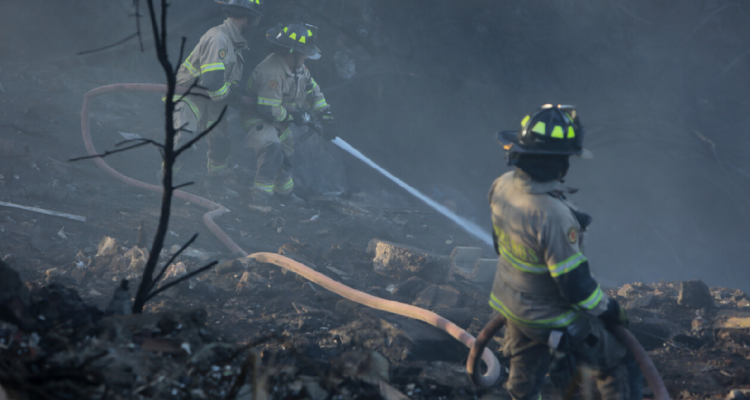 Reportan incendio forestal en Carahue con riesgo de propagación a viviendas