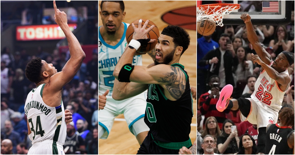 Antetokounmpo, Tatum y Butler