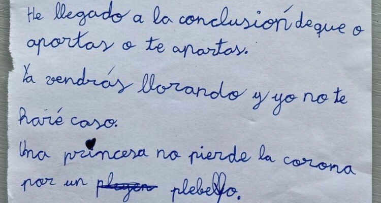 Viralizan carta de desamor de una niña de 7 años