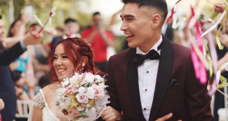 Christell Rodríguez y su esposo