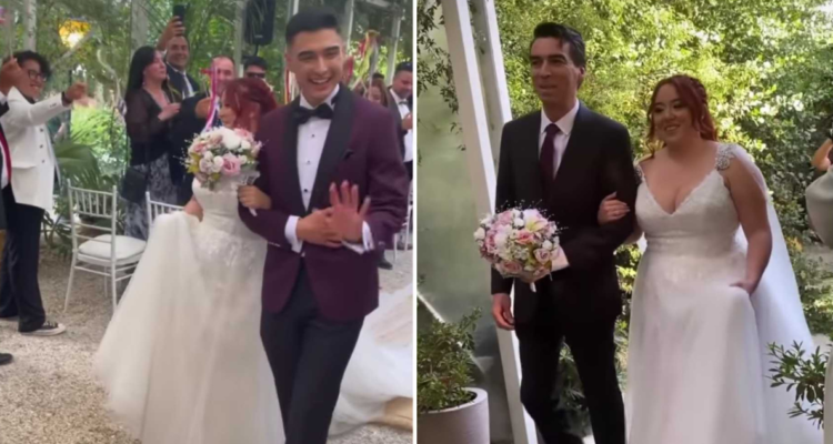 Christell Rodríguez en su matrimonio
