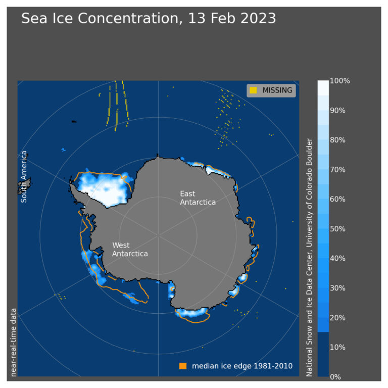 Cobertura hielo antártico