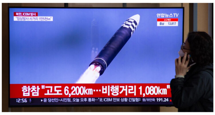 Foto de misil de Corea del Norte