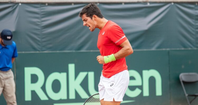 Cristian Garin se emocionó tras el triunfo sobre Bublik.