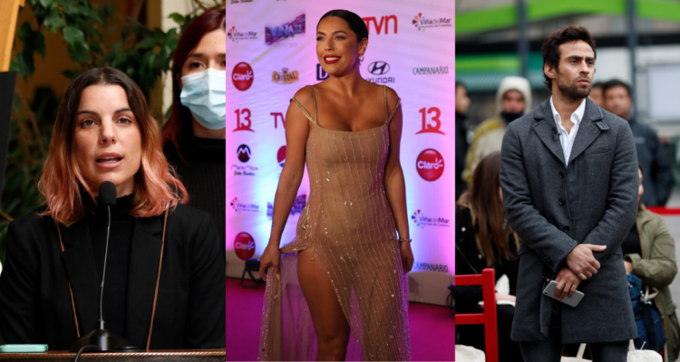 Maite Orsini (izquierda) daniela aranguiz (centro) y Jorge Valdivia (derecha)