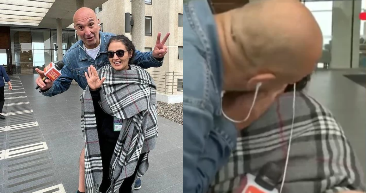 Kiwi junto a Pamela Leiva previo a su despido de TVN