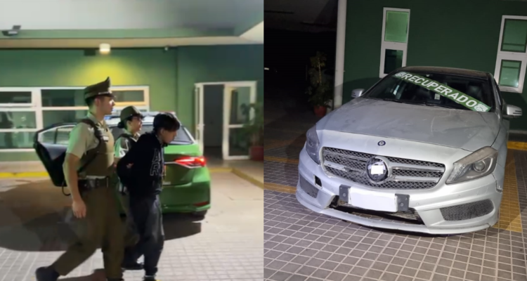 Detienen a acusado de robar auto de lujo en San Joaquín: resto de la banda se fugó