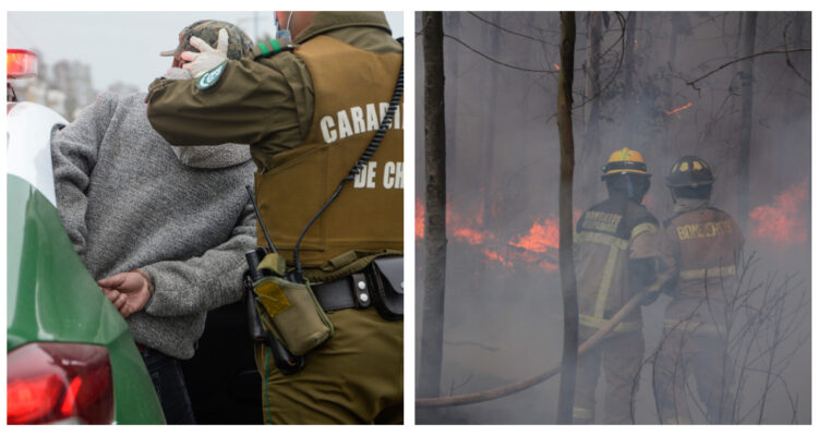 Carabineros cifró en 15 los detenidos por incendios forestales: Solo 4 serán formalizados