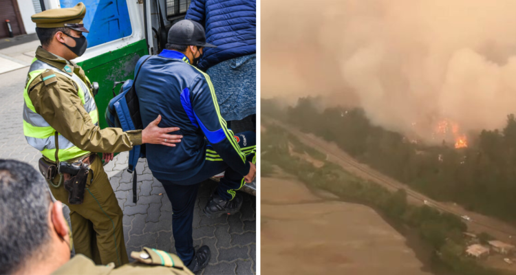 Detenido en Los Ríos por incendios forestales