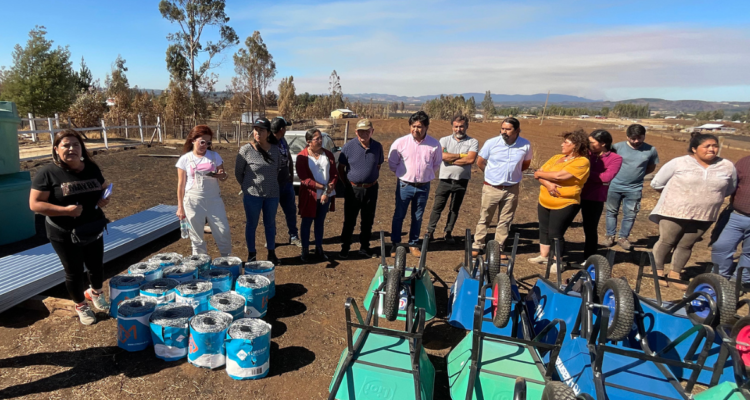 Entrega de materiales por Conadi en La Araucanìa
