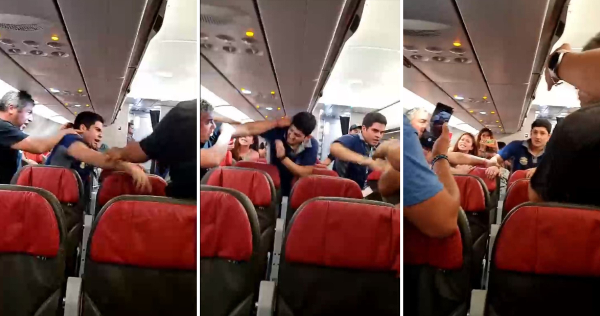 Fiscalía investiga pelea a bordo de avión que dejó 6 funcionarios DGAC lesionados y 4 detenidos