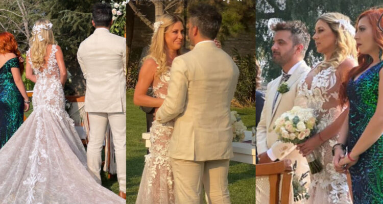 Algunas imágenes de la boda de Flaviana Seeling con su pareja.