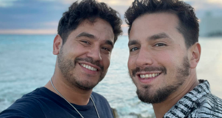 Gino Costa y su pareja