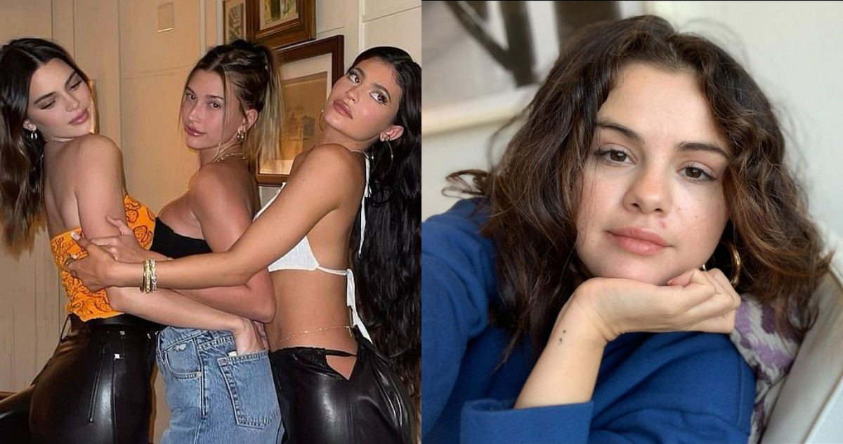 Hailey Bieber junto a las hermanas jenner