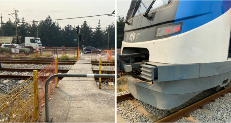 Hombre muere atropellado por Biotren en San Pedro de la Paz: habría cruzado línea hablando por celular