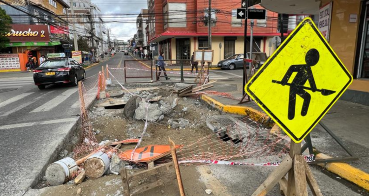 Hoyo hace dos años en Valdivia