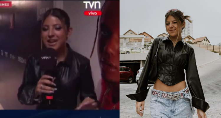 Ignacia Antonia en el despacho en festival de Viña y en una foto de su Instagram