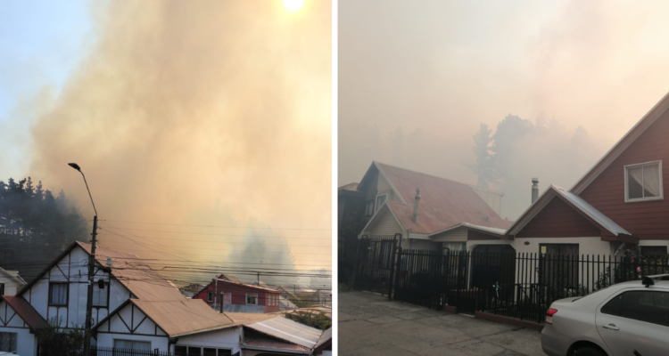 incendio forestal Talcahuano