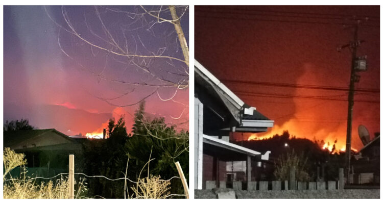 Incendio en Quillón. Ñuble