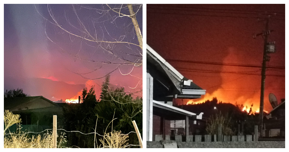Incendio en Quillón. Ñuble