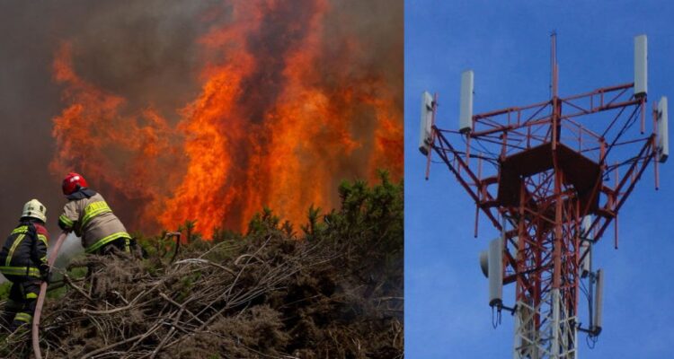 Reportan 145 estaciones de telecomunicaciones caídas por incendios: Bío Bío es la región más afectada