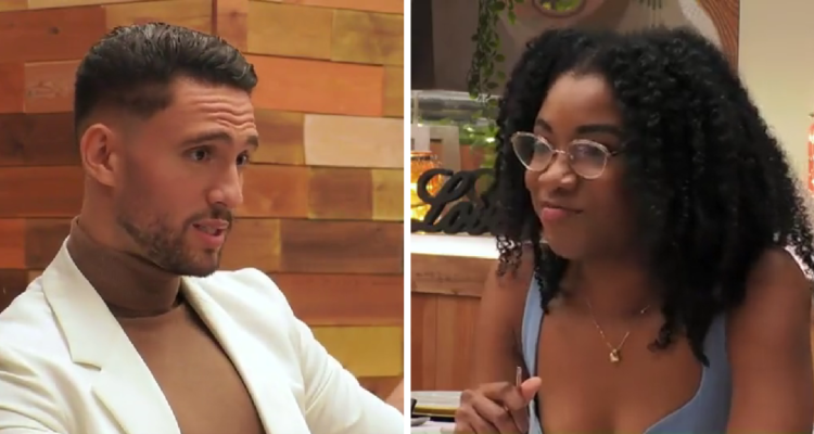 Participante de un reality de citas haciendo mansplaining
