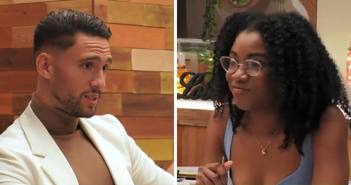 Participante de un reality de citas haciendo mansplaining