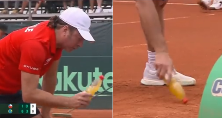 Nicolás Massú agota todos sus esfuerzos para volver a meter en juego a Garín.