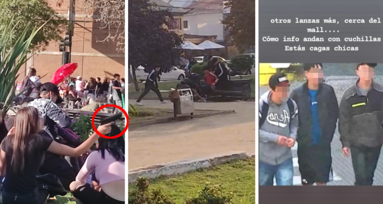 Menores delincuentes causan temor en Plaza O’Higgins de Viña del Mar: andan con armas cometiendo robos