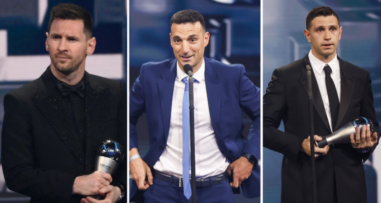 Lionel Messi, Scaloni y Emiliano Martínez logran los premios The Best.