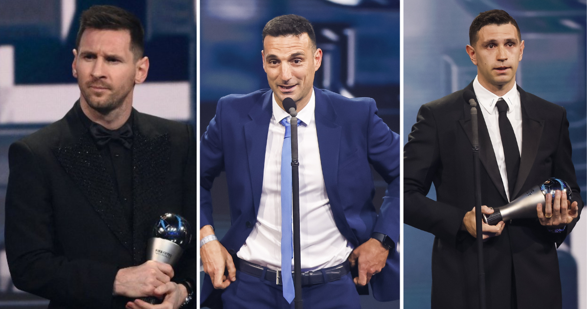 Lionel Messi, Scaloni y Emiliano Martínez logran los premios The Best.