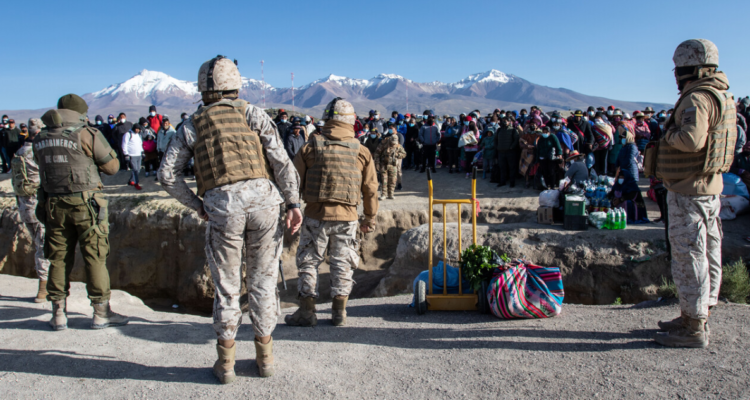 Militares en la frontera