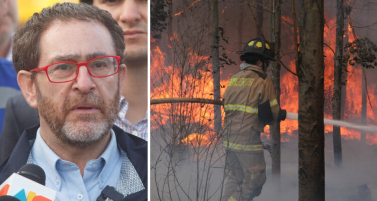 Ministro García desliza origen “ideológico” detrás de devastadores incendios: llama a investigar