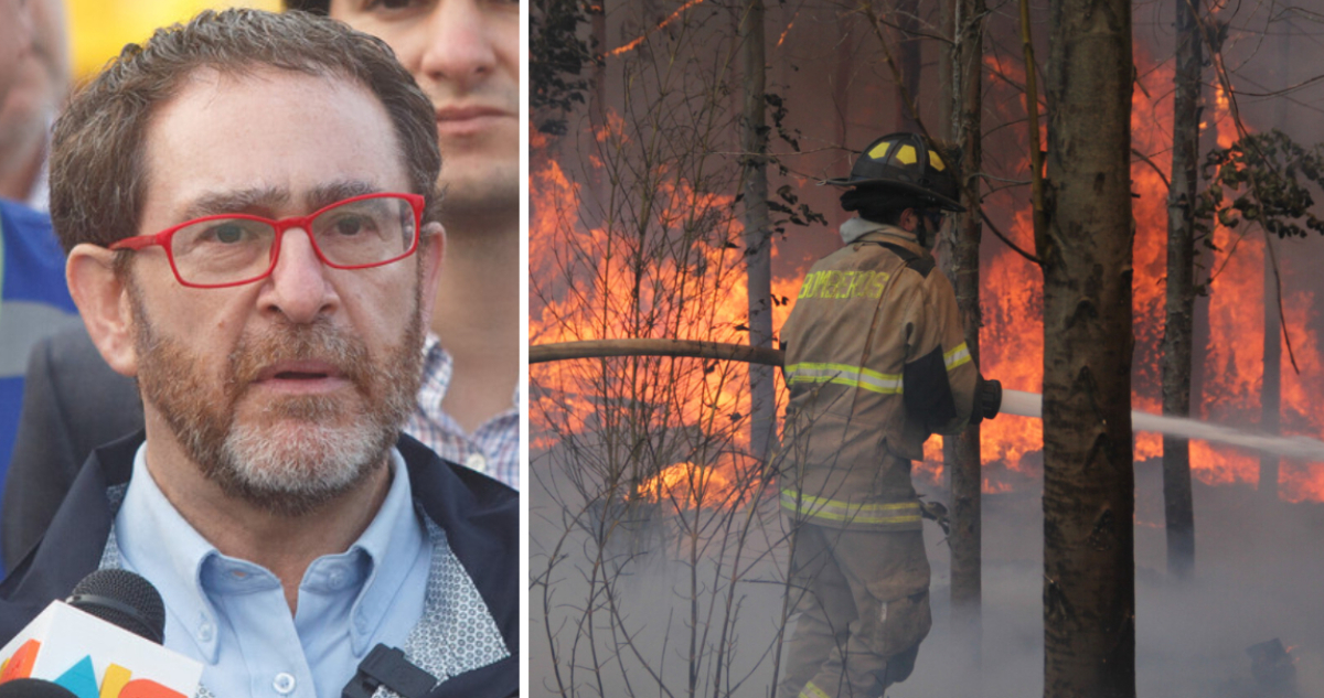 Ministro García desliza origen “ideológico” detrás de devastadores incendios: llama a investigar
