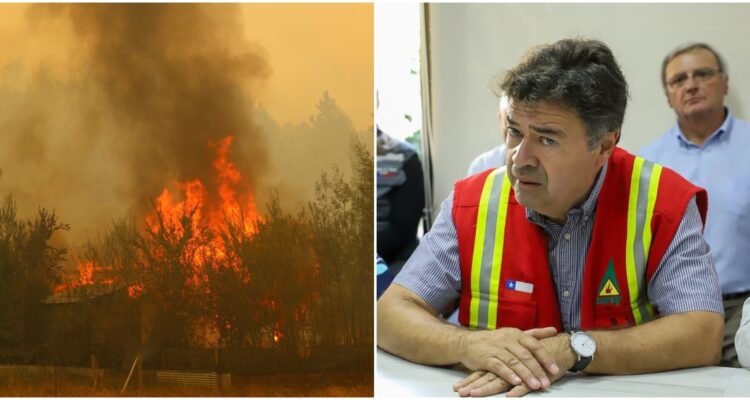 Ministro Valenzuela por incendios forestales