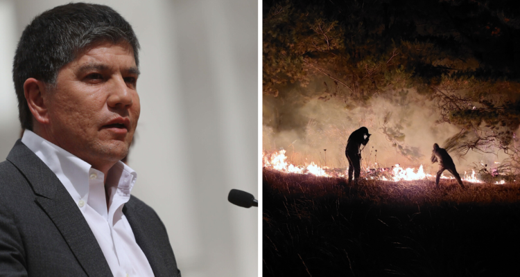 Balance entregado por subsecretario Monsalve por incendios forestales