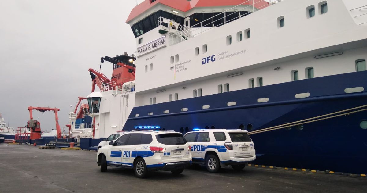 Investigan muerte de ciudadana alemana al interior de buque científico en Punta Arenas