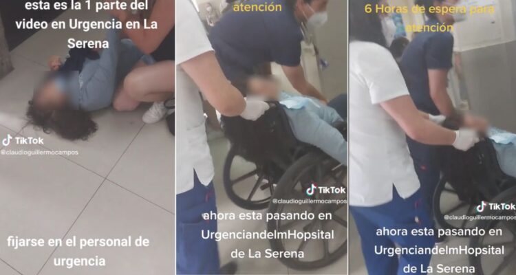 mujer se desploma mientras esperaba ser atendida en Hospital de La Serena