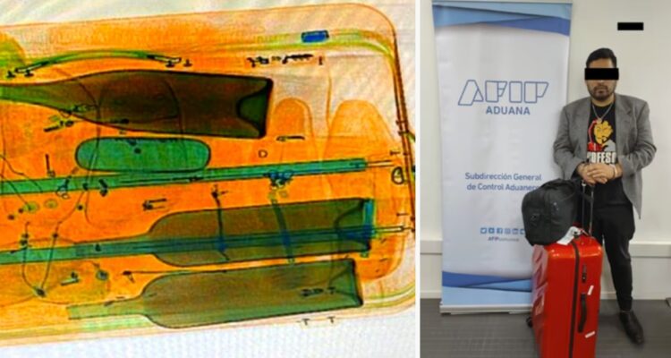 Las narcoencomiendas desde Argentina: éxtasis líquido en botellas de vino y cocaína en máquina de humo