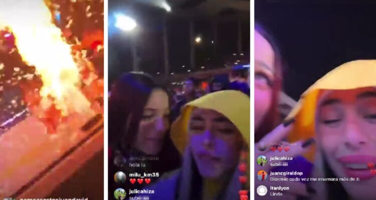 Nicki Nicole y Emilia sufrieron accidente mientra transmitían en vivo el cierre del show de Karol G en Viña 2023